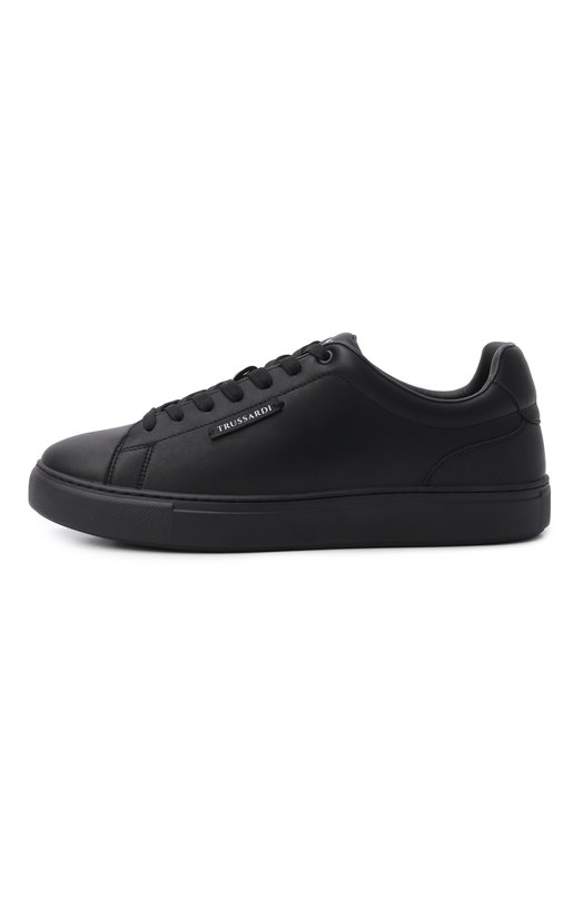 Кожаные кеды Trussardi N029S001055N Чёрный  N029S001055N Фото 3