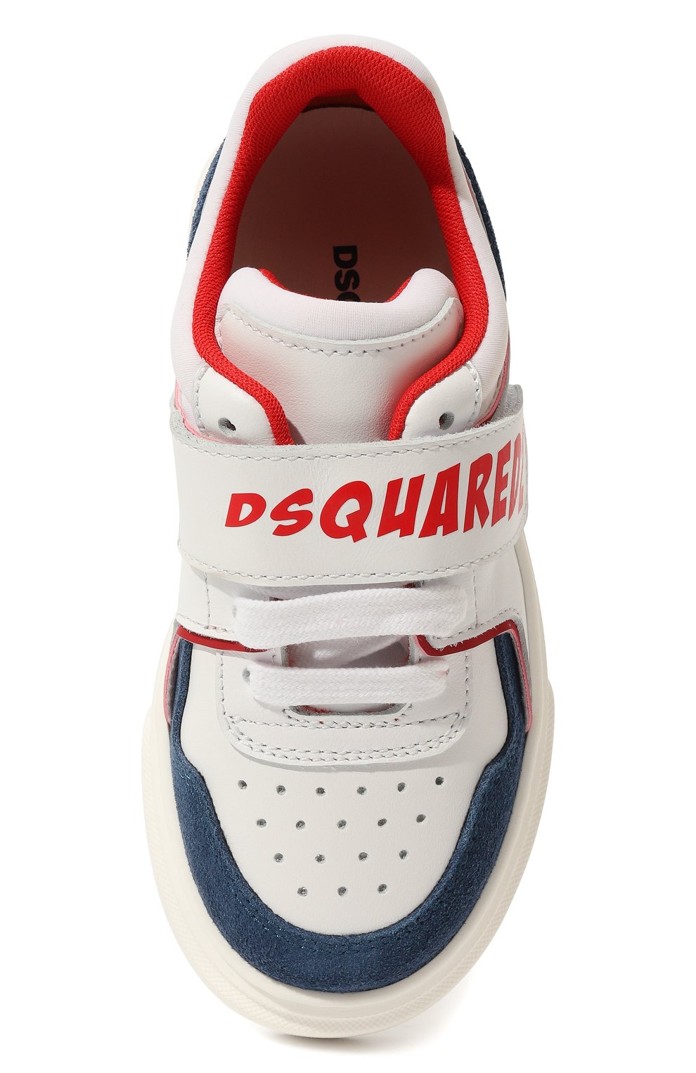 Кеды DSQUARED2 белого цвета по цене 31850 руб., арт. 75640/20-27, фото 4 Кеды DSQUARED2, арт. 75640/20-27, фото 4