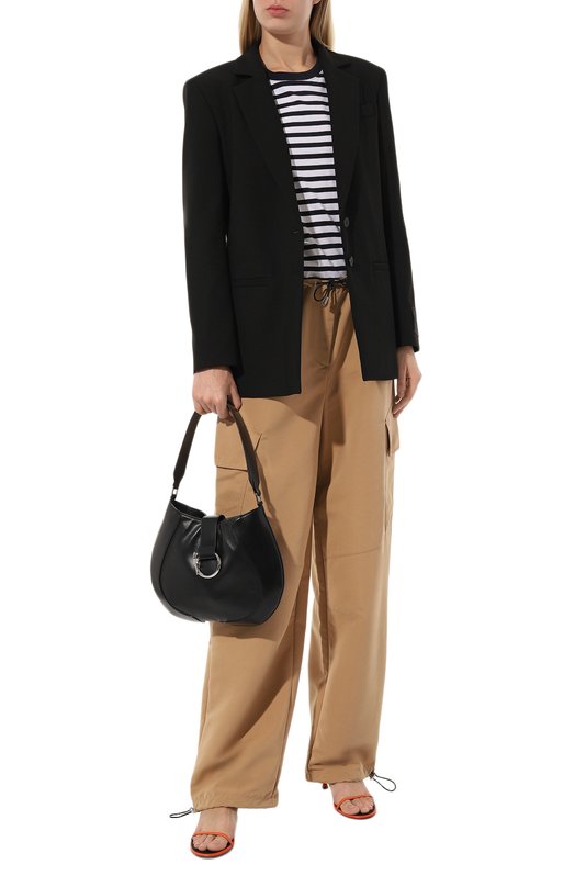 Хлопковая футболка BOSS 50457258 Чёрно-белый  50457258 Фото 2