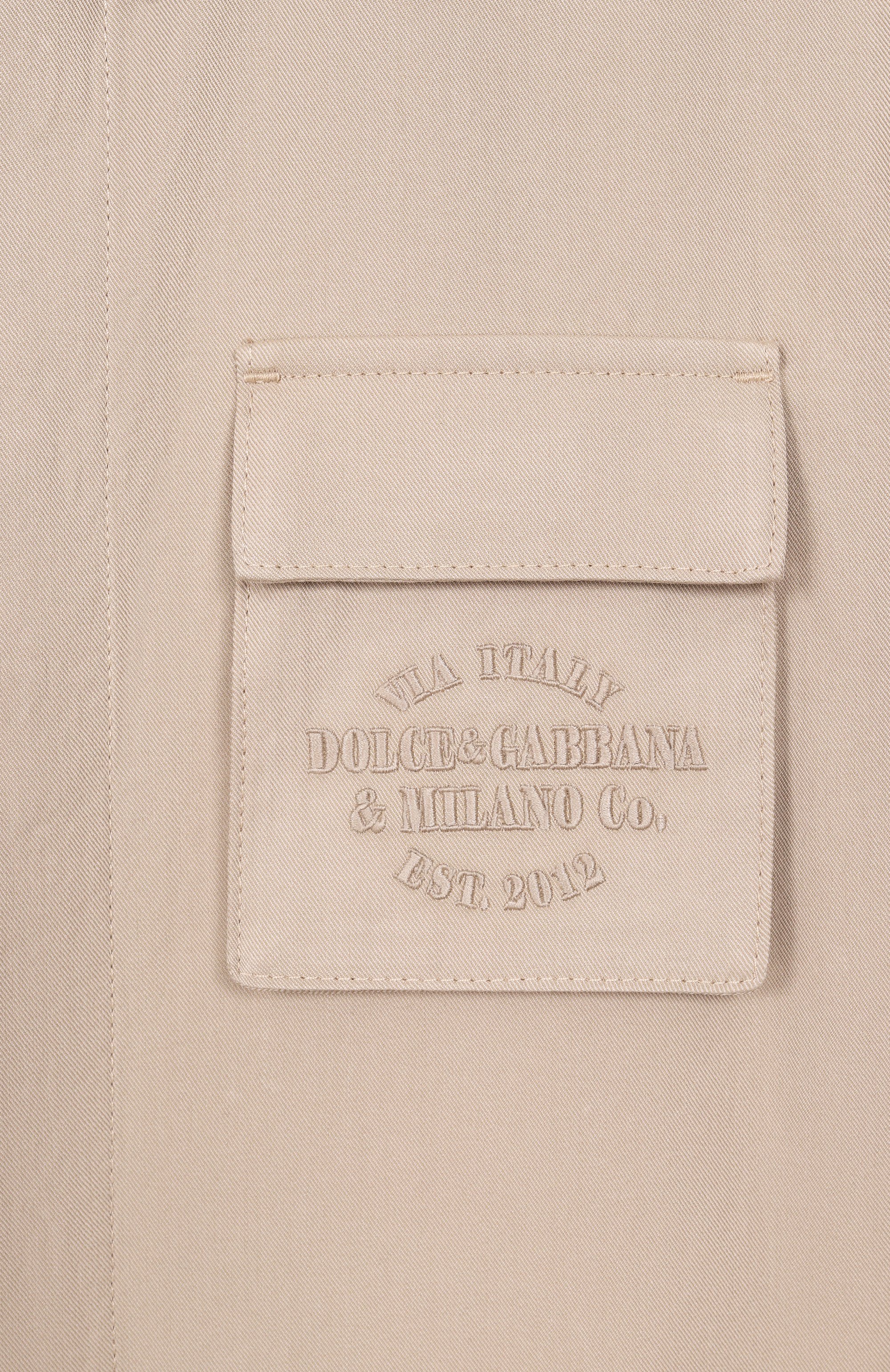 Хлопковая рубашка DOLCE & GABBANA, арт. L44S74/FU63D_001, фото 3