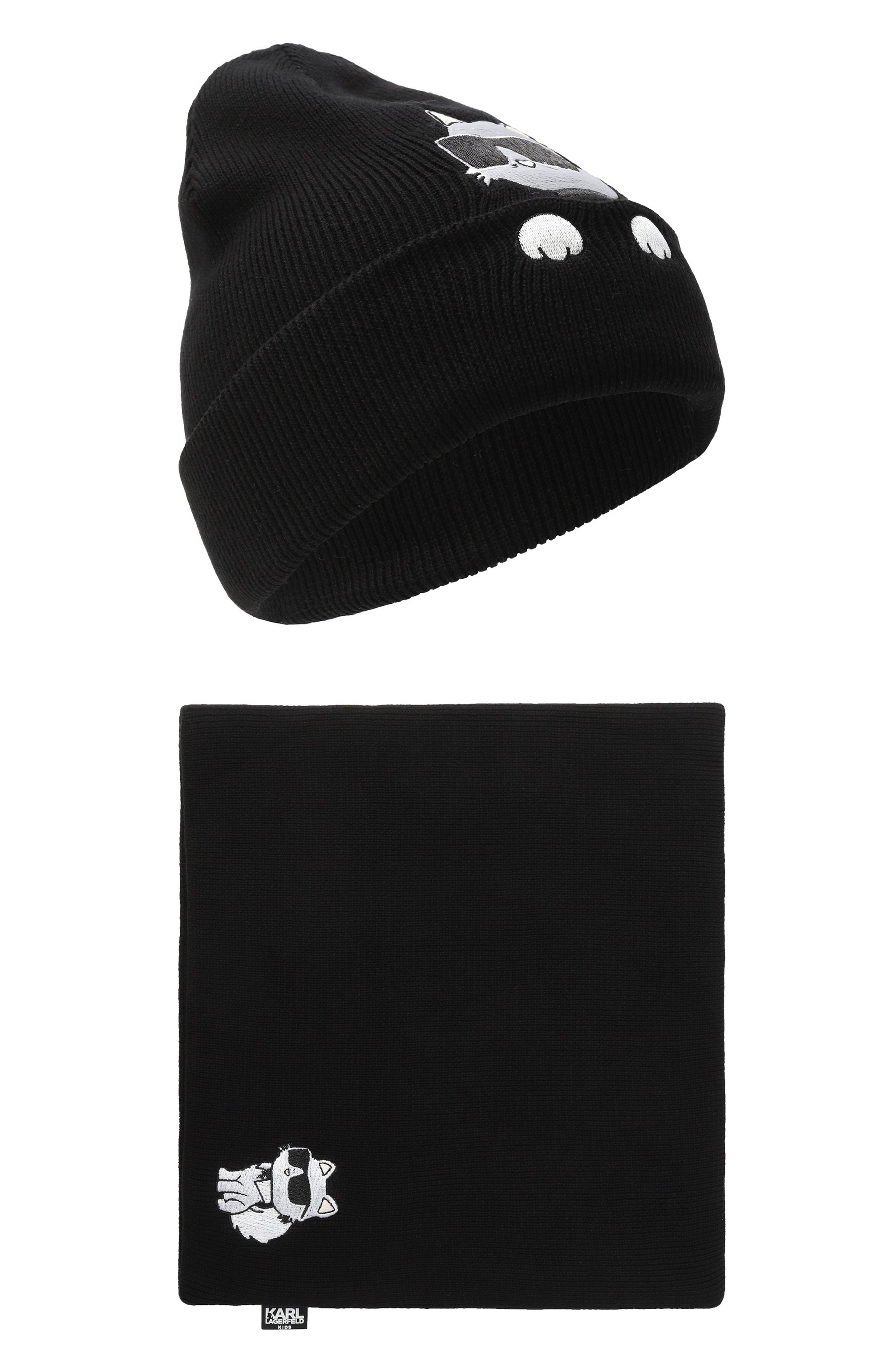 Комплект из шапки и шарфа-снуда KARL LAGERFELD KIDS, арт. Z30326, фото 1
