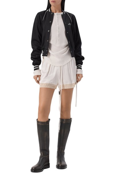 Шелковые шорты ANN DEMEULEMEESTER кремового цвета по цене 78750 руб., арт. B0014341/FA134, фото 2 Шелковые шорты ANN DEMEULEMEESTER, арт. B0014341/FA134, фото 2