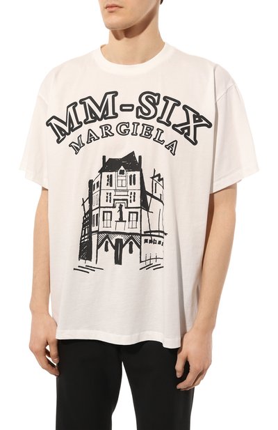 Хлопковая футболка MM6, арт. S52GC0276/S24312, фото 3