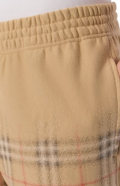 Хлопковые джоггеры BURBERRY бежевого цвета по цене 99500 руб., арт. 8119036, фото 5 Хлопковые джоггеры BURBERRY, арт. 8119036, фото 5