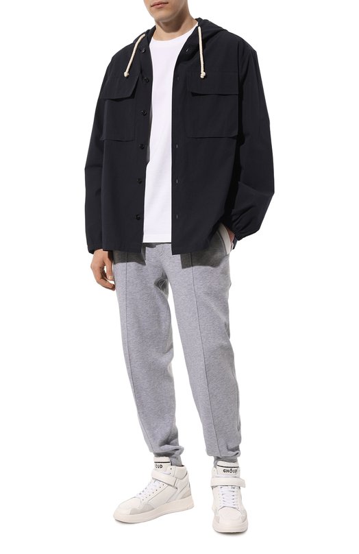 Кожаные кеды Tweener Ghoud Кремовый, фото 2