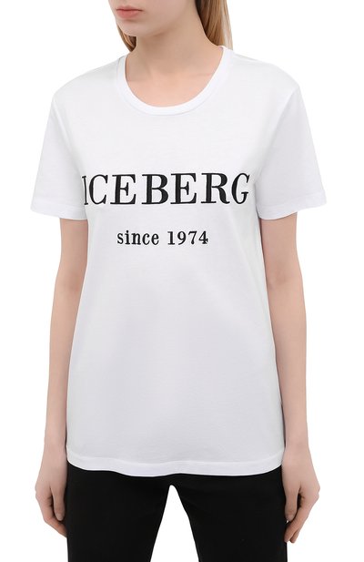 Хлопковая футболка ICEBERG, арт. 21E I2P0/F09A/6301, фото 3