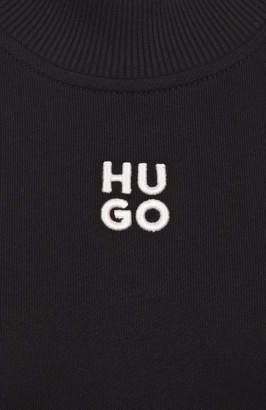 Хлопковый свитшот HUGO 50527463 Чёрный  50527463 Фото 6
