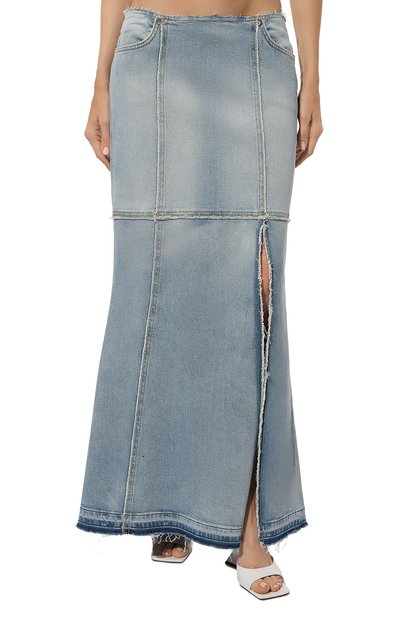 Джинсовая юбка RE/DONE голубого цвета по цене 52750 руб., арт. 192-05WSMMXSK, фото 3 Джинсовая юбка RE/DONE, арт. 192-05WSMMXSK, фото 3