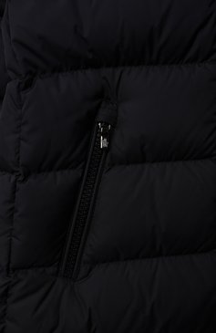 Детская пуховое пальто abelle MONCLER ENFANT темно-синего цвета, арт. G2-954-1C520-12-68352/8-10A | Фото 3 (Кросс-КТ: Зима; Девочки Кросс-КТ: Пуховик-верхняя одежда; Рукава: Длинные; Региональные ограничения белый список (Axapta Mercury): Не проставлено; Материал внешний: Синтетический материал; Материал сплава: Проставлено; Материал подклада: Синтетический материал; Драгоценные камни: Проставлено; Материал утеплителя: Пух и перо; Ростовка одежда: 10 - 11 лет | 140 - 146см, 8 лет | 128 см)