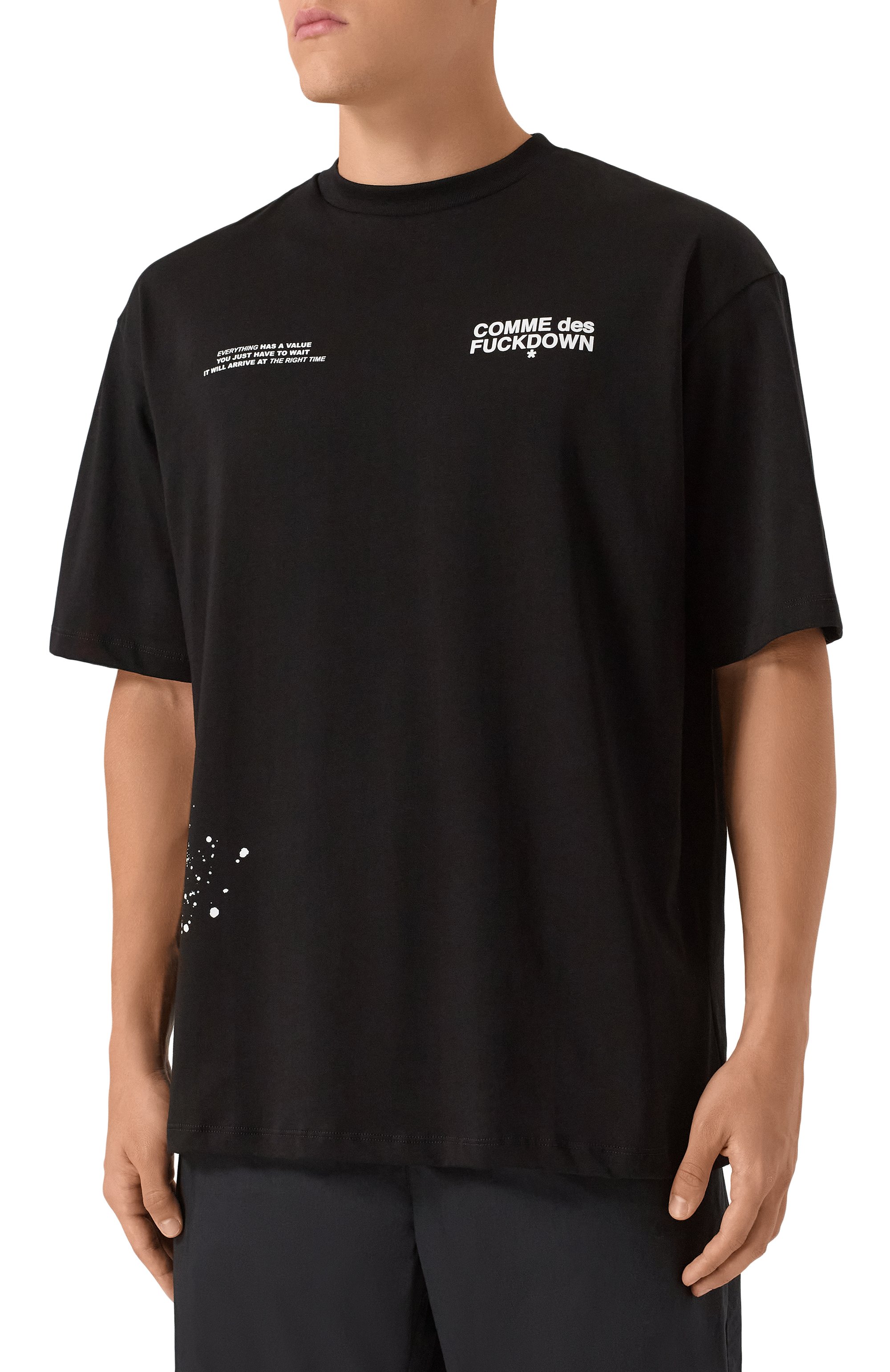 Хлопковая футболка COMME DES FUCKDOWN, арт. CFABW01518, фото 3