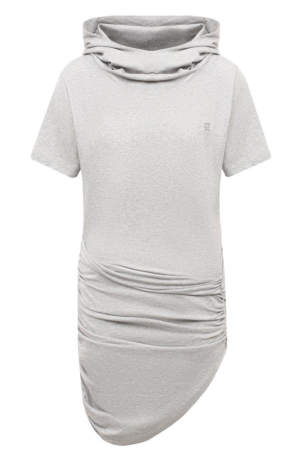 Хлопковое платье GIUSEPPE DI MORABITO серого цвета по цене 35150 руб., арт. 02PSDR356 02295, фото 1 Хлопковое платье GIUSEPPE DI MORABITO, арт. 02PSDR356 02295, фото 1