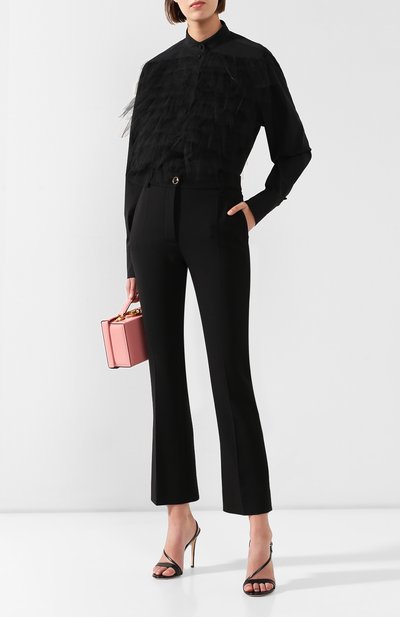Рубашка VALENTINO черного цвета по цене 119500 руб., арт. RB0AB13K3NQ, фото 2 Рубашка VALENTINO, арт. RB0AB13K3NQ, фото 2