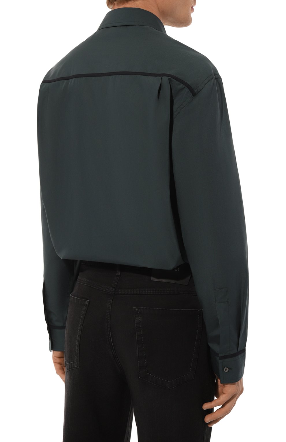 Хлопковая рубашка ZILLI, арт. SP0H01M010004201A, фото 4