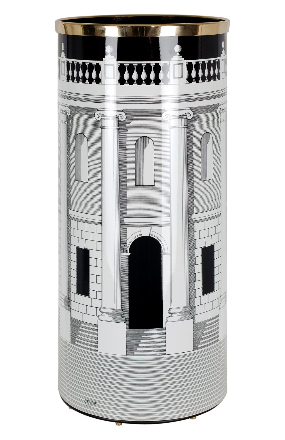 Подставка для зонтов casa con colonne FORNASETTI черно-белого цвета по цене 239000 руб., арт. C13X005, фото 1 Подставка для зонтов casa con colonne FORNASETTI, арт. C13X005, фото 1
