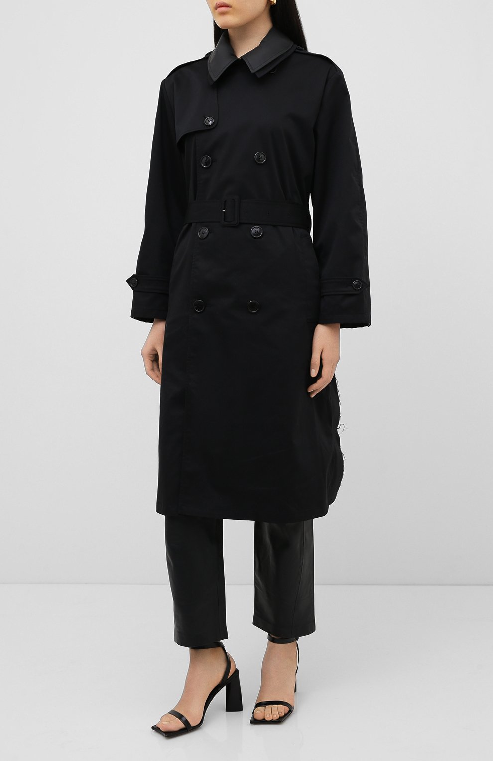 Тренч VETEMENTS, арт. WAH21JA007 1007/BLACK/BLACK, фото 3