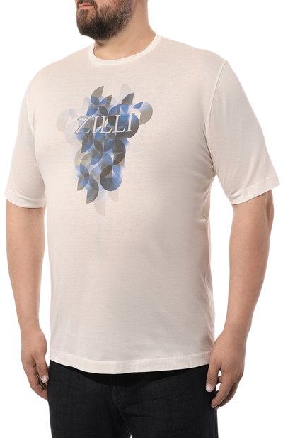 Хлопковая футболка ZILLI, арт. MBZ-NT540-0PTI1/MC01/62-64, фото 3
