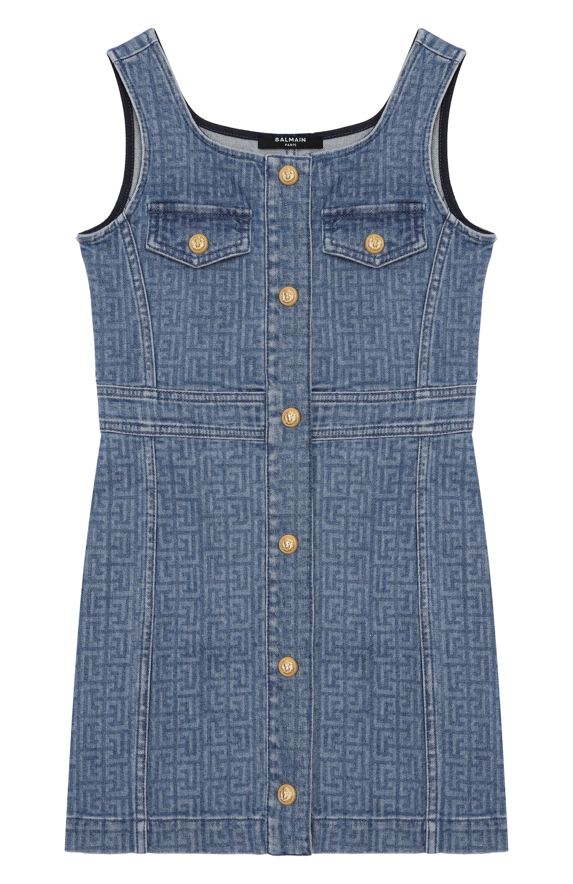 Джинсовый сарафан BALMAIN, арт. BW1B22, фото 1