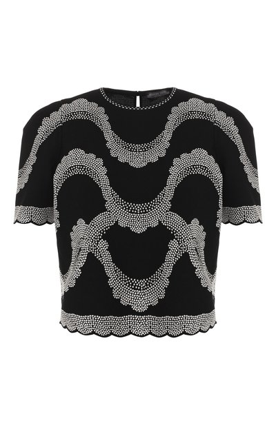 Женский топ из смеси вискозы и шелка ALEXANDER MCQUEEN, арт. 559046/Q1WTL