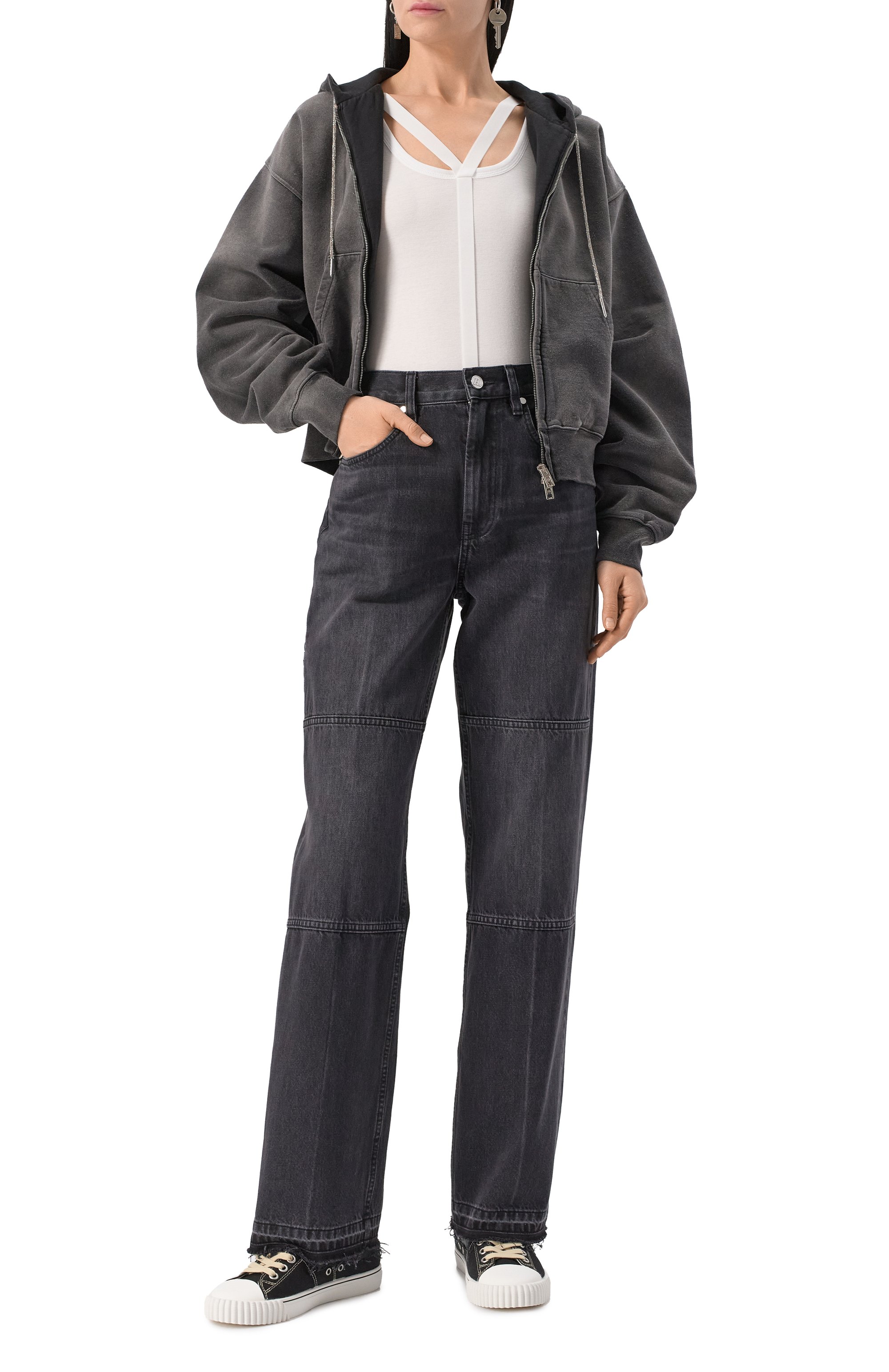 Майка HELMUT LANG белого цвета по цене 25350 руб., арт. 009HW503, фото 2 Майка HELMUT LANG, арт. 009HW503, фото 2