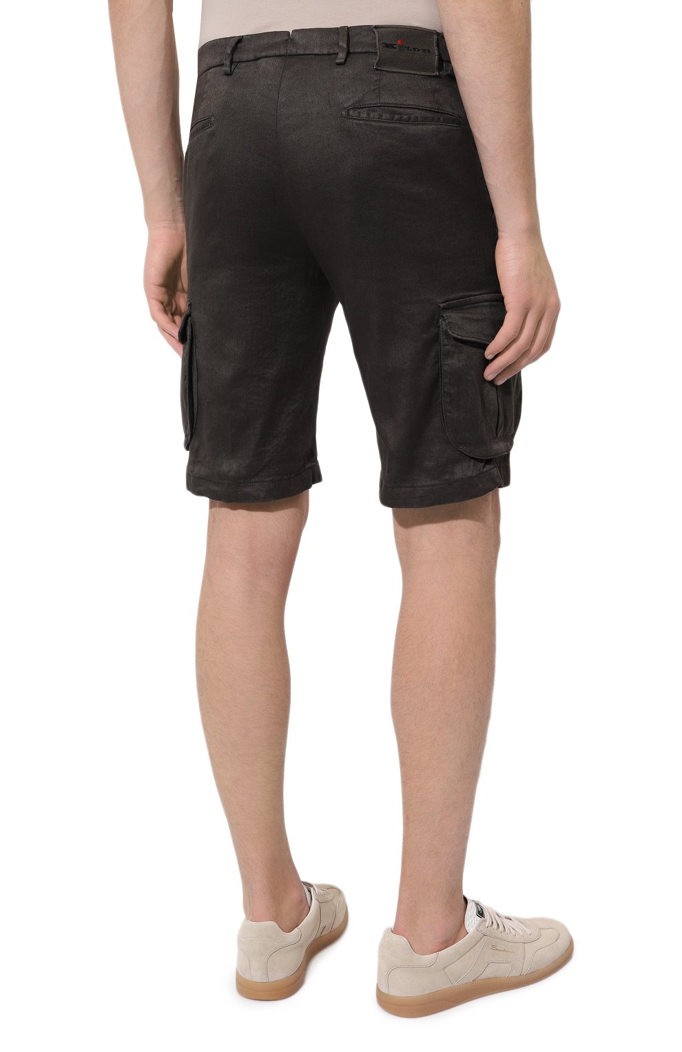 Шорты изо льна и хлопка KITON, арт. UFPPBK0604D, фото 4