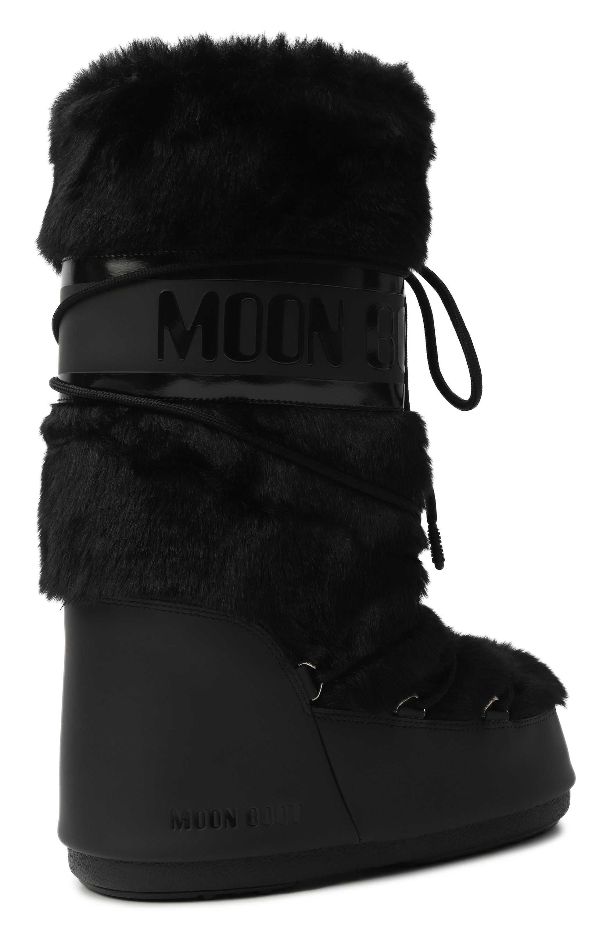 Сапоги icon из экомеха MOON BOOT черного цвета по цене 34950 руб., арт. 80D1408900, фото 5 Сапоги icon из экомеха MOON BOOT, арт. 80D1408900, фото 5