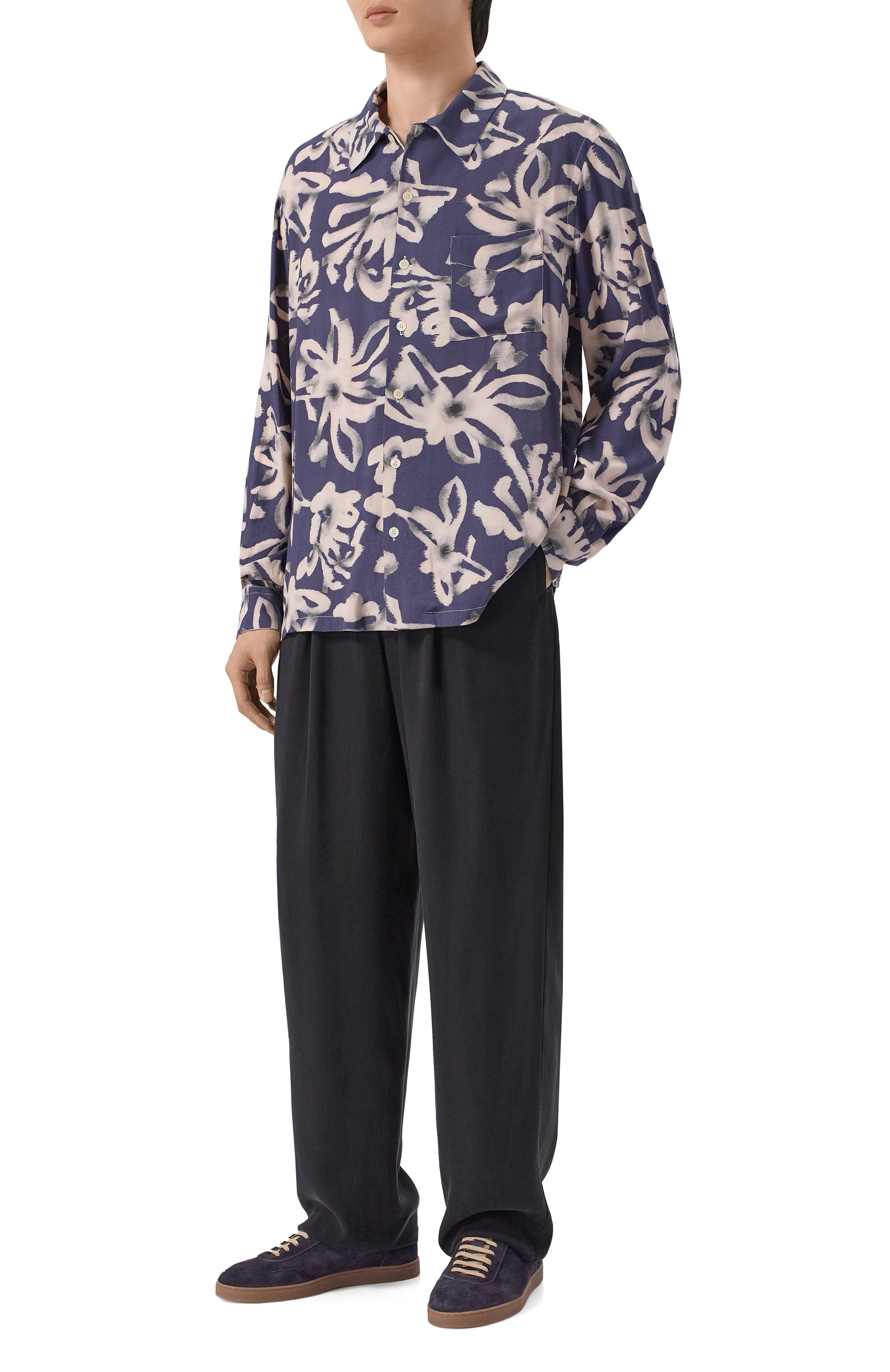 Рубашка из вискозы и льна LANEUS, арт. S6LAMASI081, фото 2