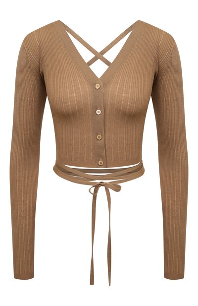 Шерстяной кардиган MIU MIU, арт. MMF414-TNR-F0040, фото 1