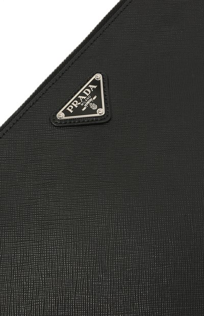 Кожаная папка для документов PRADA черного цвета по цене 125000 руб., арт. 2VF030-9Z2-F0002-OOO, фото 3 Кожаная папка для документов PRADA, арт. 2VF030-9Z2-F0002-OOO, фото 3