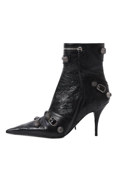 Кожаные ботильоны cagole 90 BALENCIAGA, арт. 694379/WAD4E, фото 4