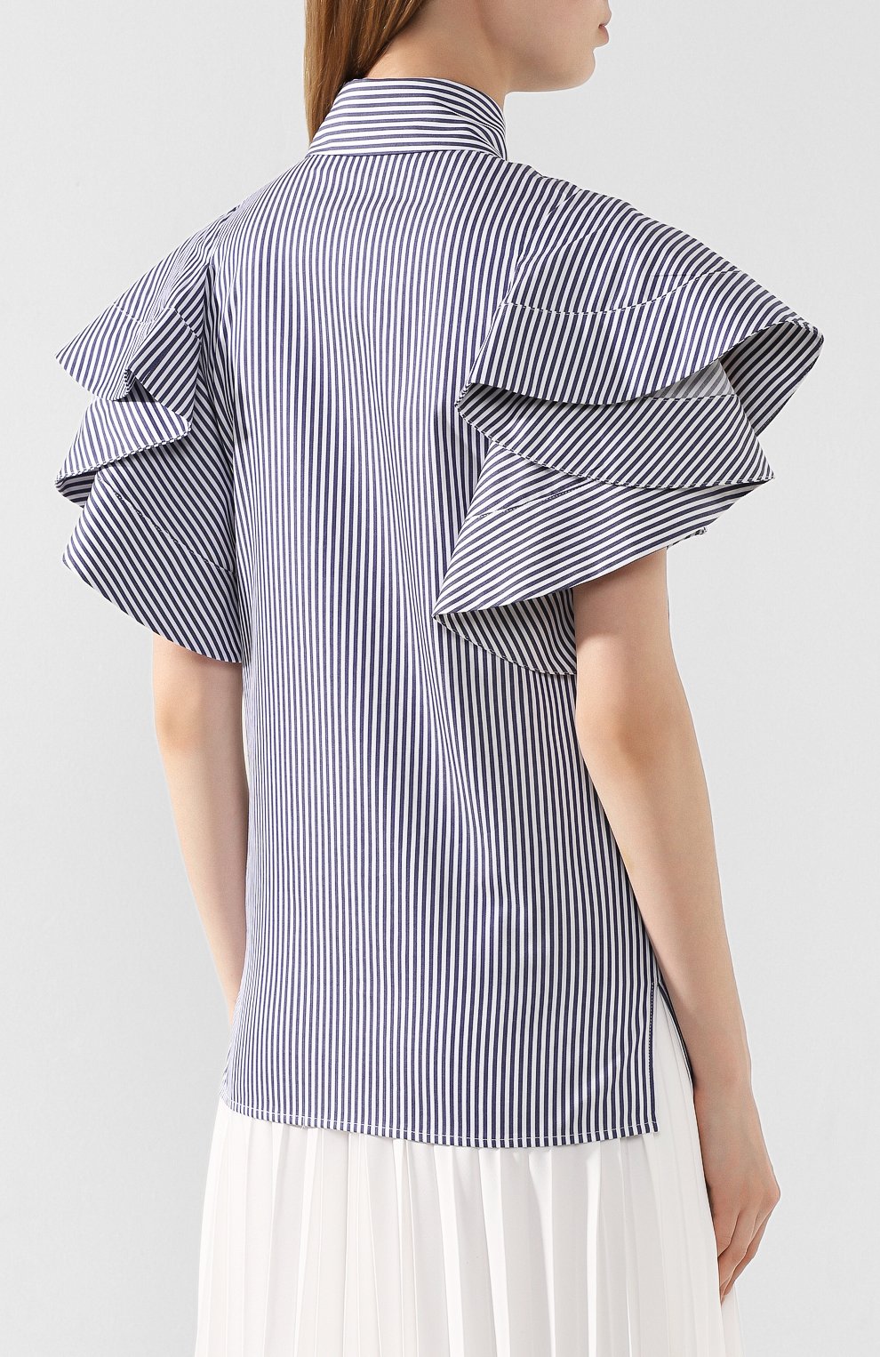 Хлопковая рубашка VICTORIA, VICTORIA BECKHAM, арт. 2120WSH000880A, фото 4