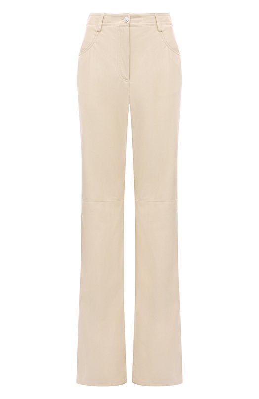 

Брюки из экокожи MSGM, Кремовый