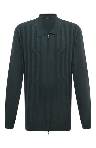 Мужской кардиган из шерсти и шелка ZILLI, арт. KZPC01M0230VCRS00/62