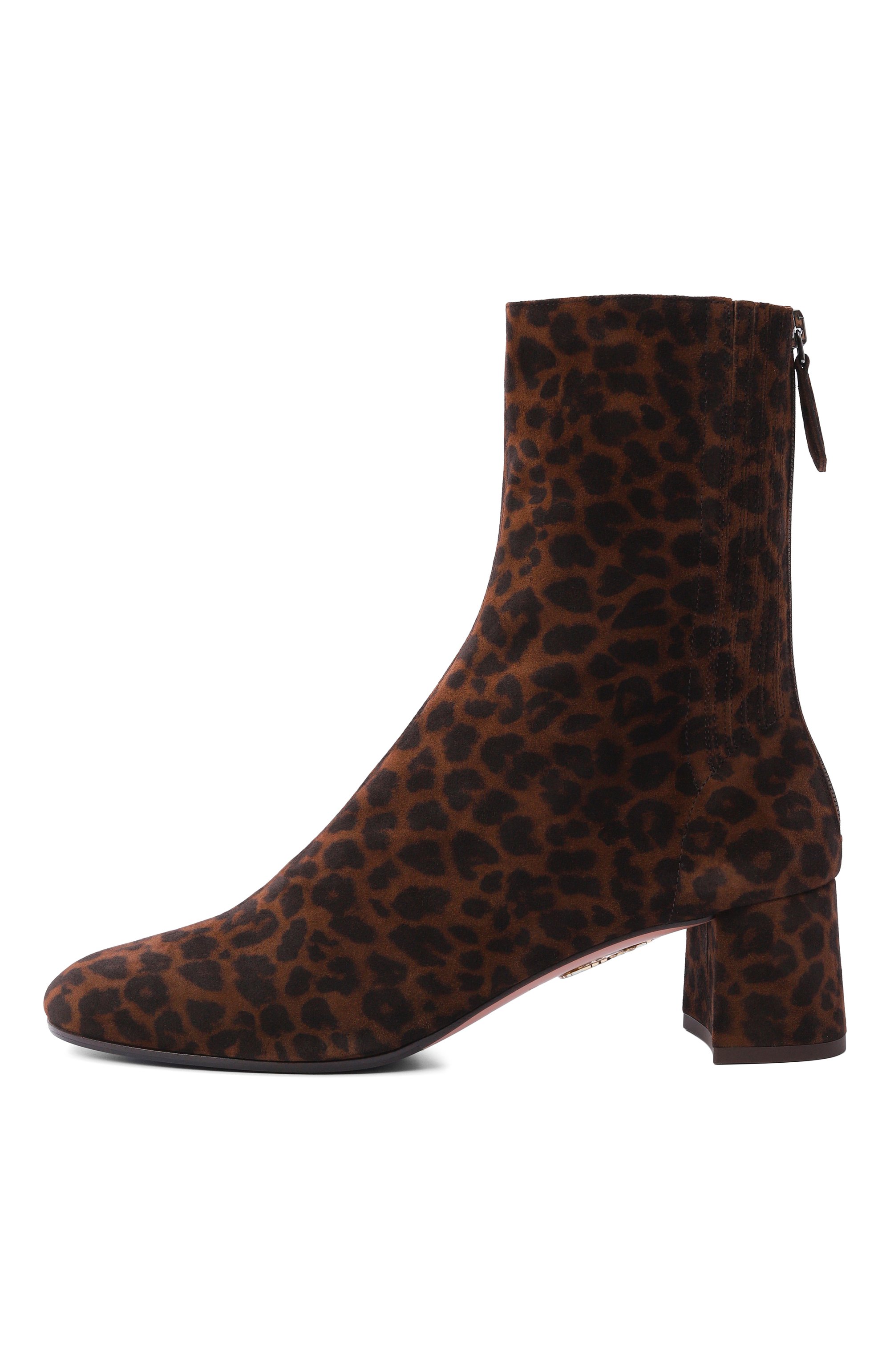 Замшевые ботильоны saint honore 50 AQUAZZURA, арт. SH0MIDB0-PLD-ESP, фото 4