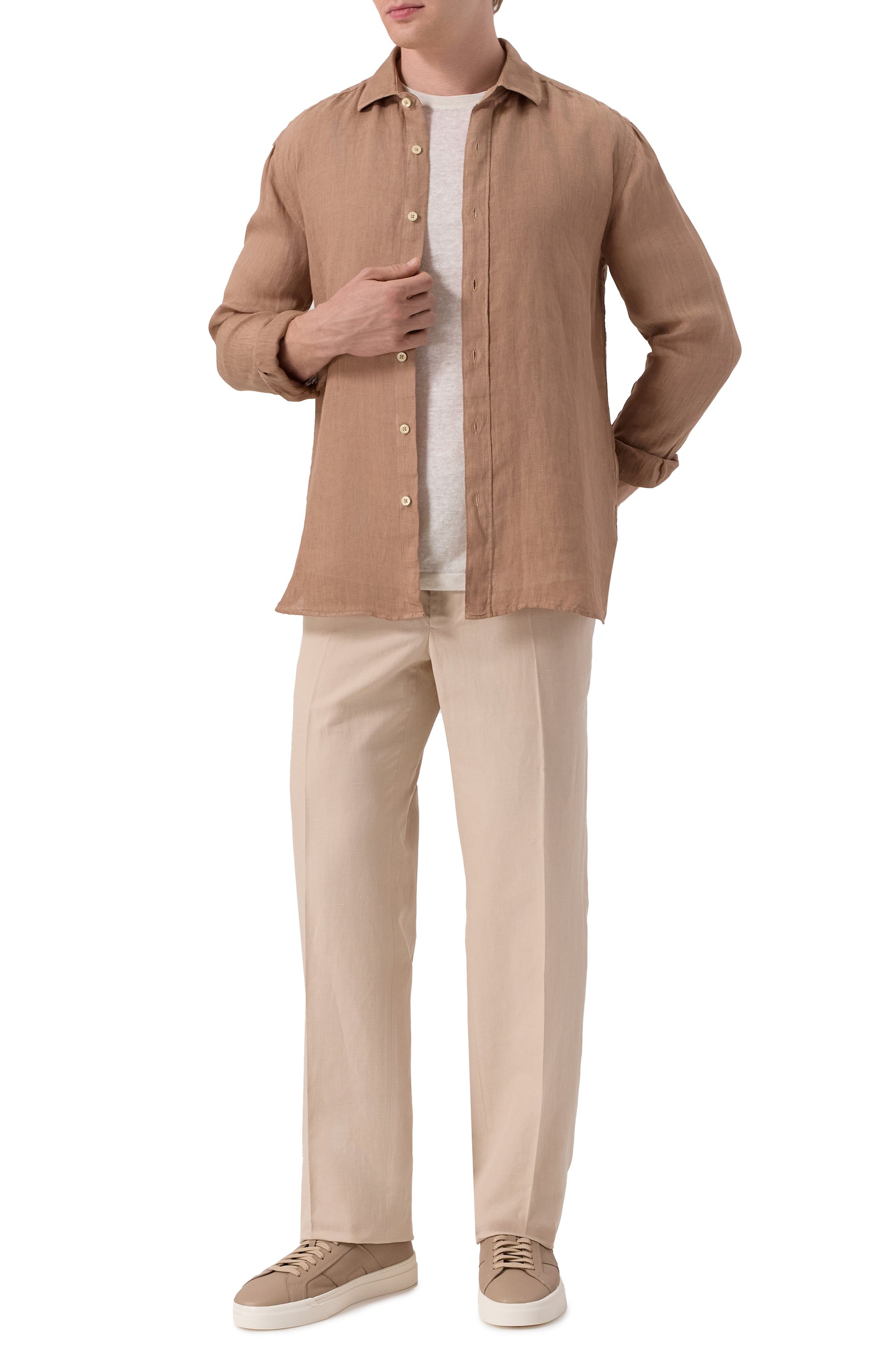 Кожаные кеды gloria SANTONI, арт. MBGG21967PNNKSIW, фото 2