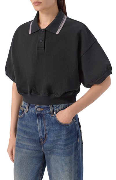 Хлопковое поло ALEXANDERWANG.T, арт. 4CC1261207, фото 3