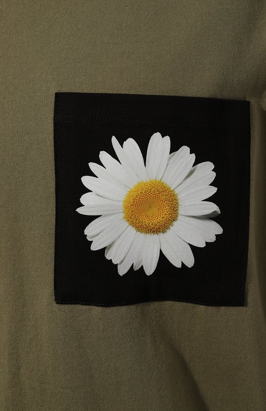 Хлопковая футболка Tee Library Хаки, фото 5