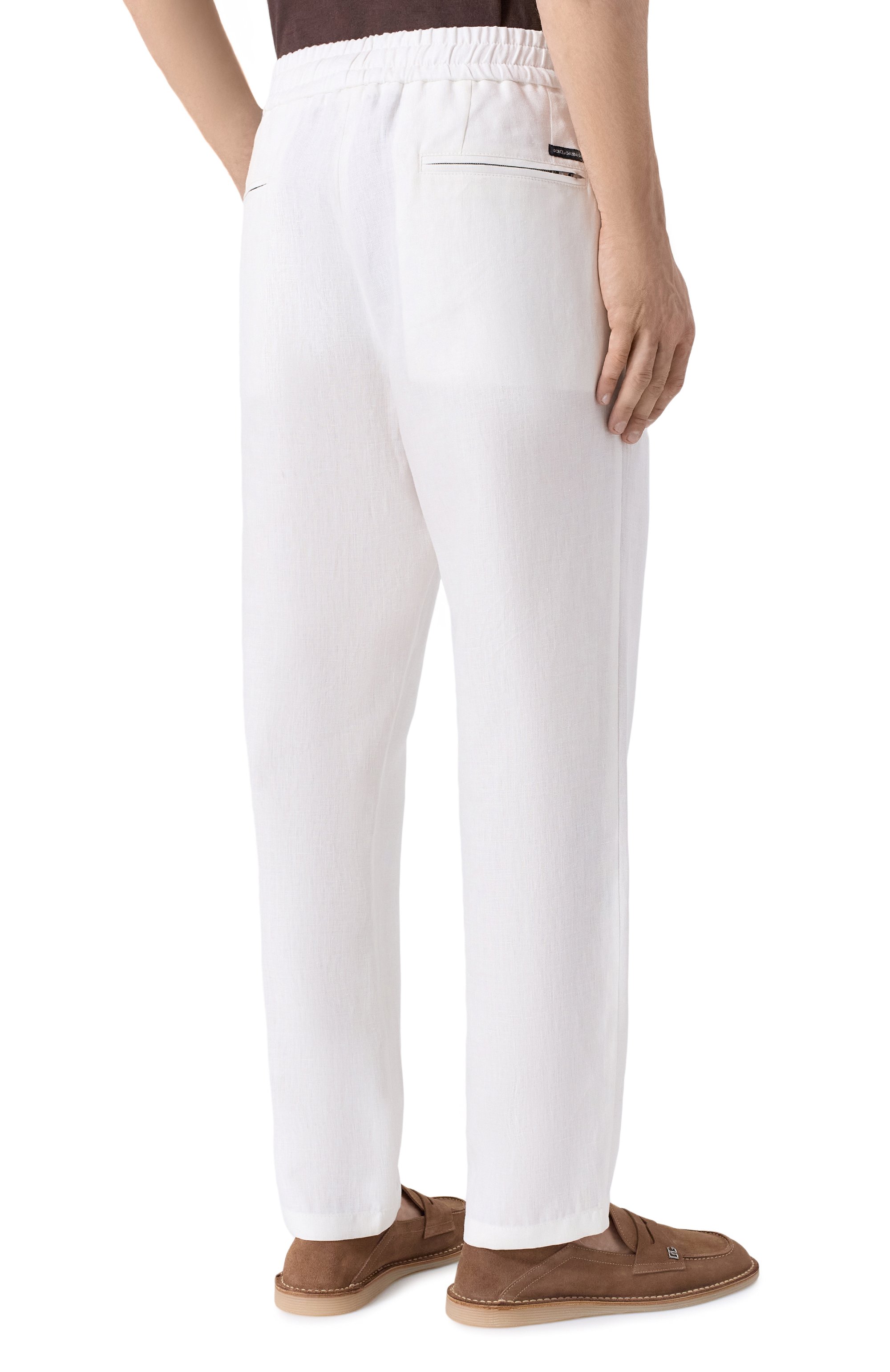 Льняные брюки DOLCE & GABBANA, арт. GVZAET/GG862, фото 4