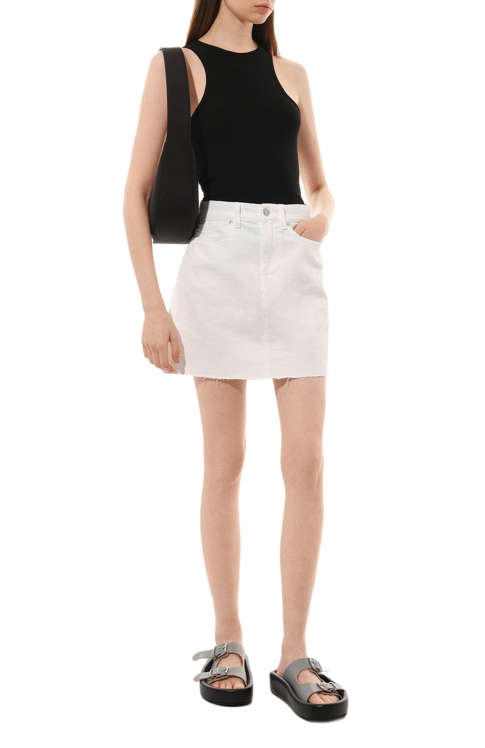 Джинсовая юбка 7 FOR ALL MANKIND, арт. JSMIC290YA, фото 2