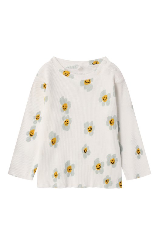 

Хлопковый лонгслив Stella McCartney, Кремовый