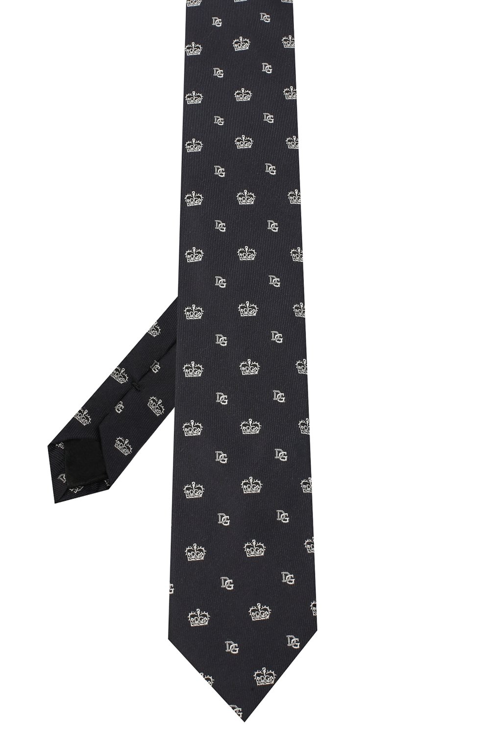 Шелковый галстук DOLCE & GABBANA синего цвета по цене 23050 руб., арт. GT149E/G0JMP, фото 2 Шелковый галстук DOLCE & GABBANA, арт. GT149E/G0JMP, фото 2