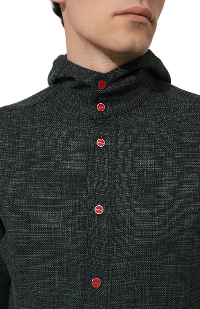 Рубашка из шерсти и шелка KITON, арт. UMCMARK0643C, фото 5