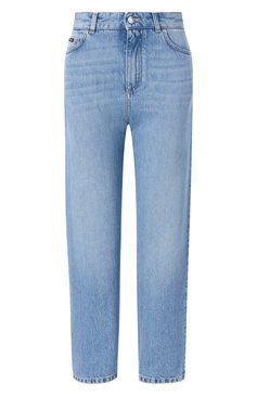 Женские джинсы DOLCE & GABBANA голубого цвета, арт. FTC7CD/G8NA3 | Фото 1 (Длина (брюки, джинсы): Стандартные; Материал внешний: Хлопок, Деним; Стили: Кэжуэл; Силуэт Ж (брюки и джинсы): Прямые; Детали: Делаве; Кросс-КТ: Деним; Автоматизация ТО: Проставлено; Автоматизация состава: Проставлено; Размерность: Идёт в размер)