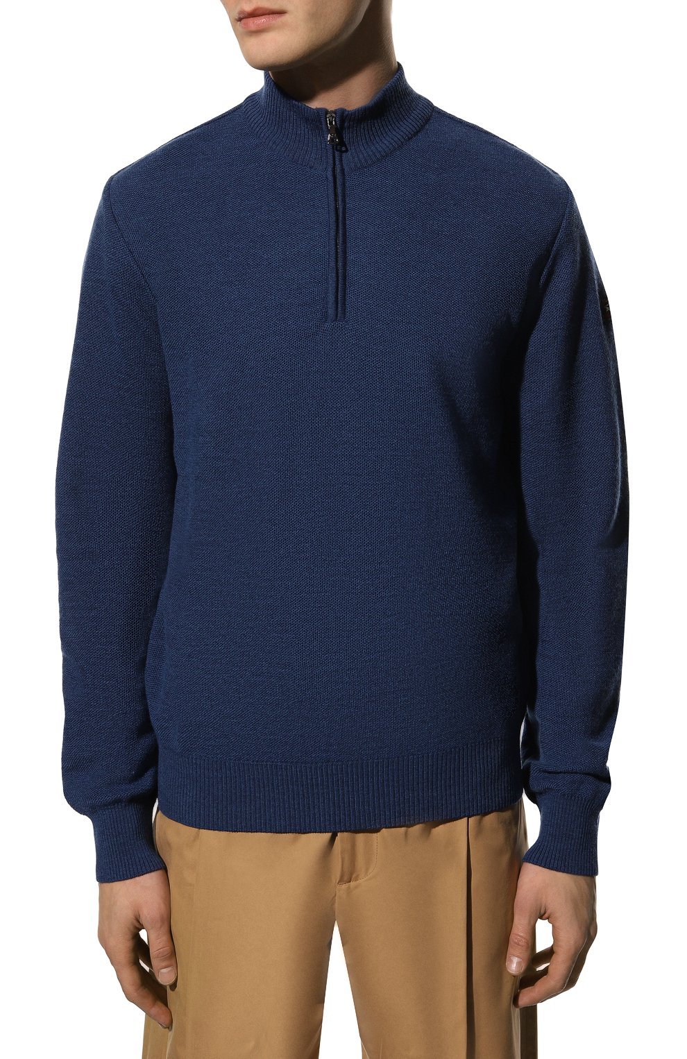 Шерстяной джемпер PAUL&SHARK синего цвета по цене 28800 руб., арт. 12311109, фото 3 Шерстяной джемпер PAUL&SHARK, арт. 12311109, фото 3