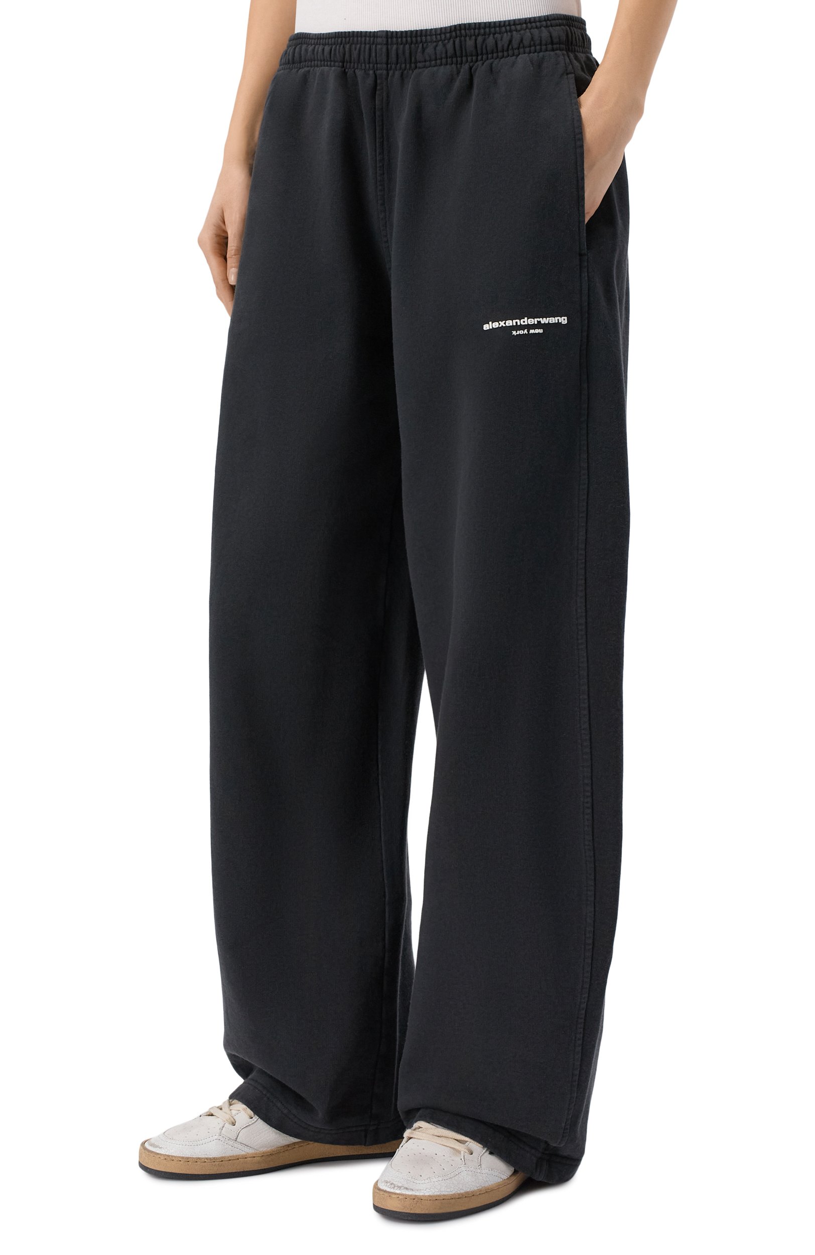 Хлопковые брюки ALEXANDER WANG, арт. 1CC4264065, фото 3