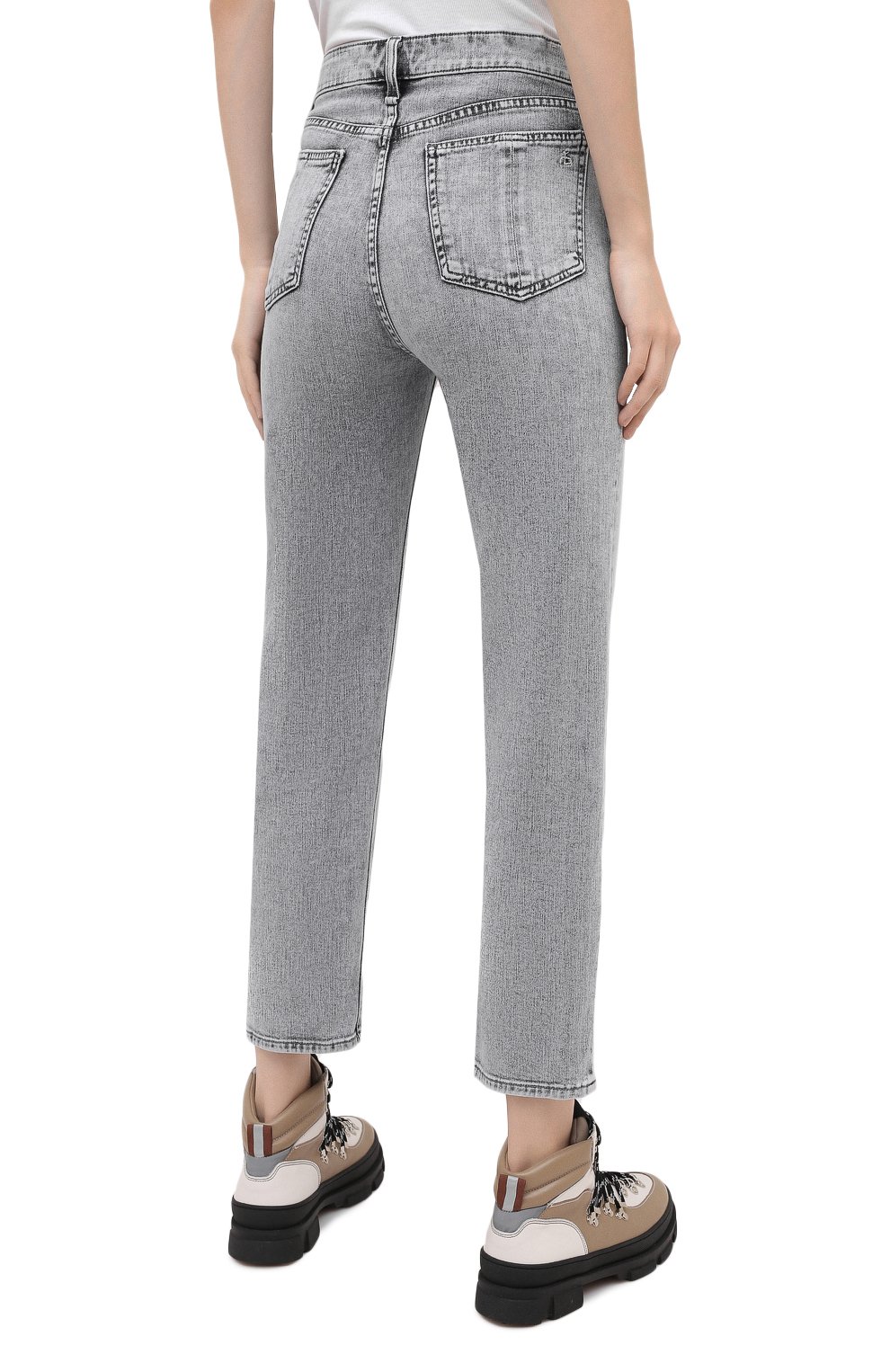 Джинсы RAG AND BONE серого цвета по цене 24300 руб., арт. WDD20P2647C2DT, фото 4 Джинсы RAG AND BONE, арт. WDD20P2647C2DT, фото 4