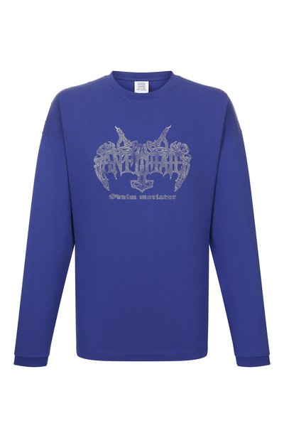 Мужская хлопковый лонгслив VETEMENTS, арт. MH27LS200BL