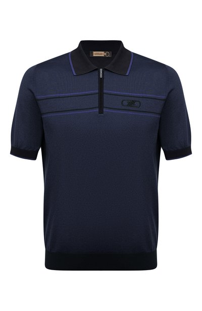 Мужская поло из хлопка и шелка ZILLI, арт. MBZ-PZ032-TW0T1/MC01