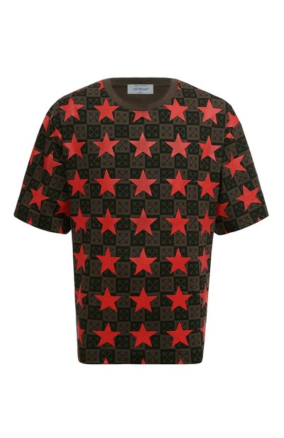 Хлопковая футболка OFF-WHITE, арт. 0MAA120W24JER001, фото 1