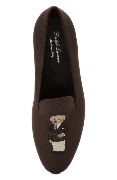 Текстильные лоферы RALPH LAUREN, арт. 815835919, фото 5