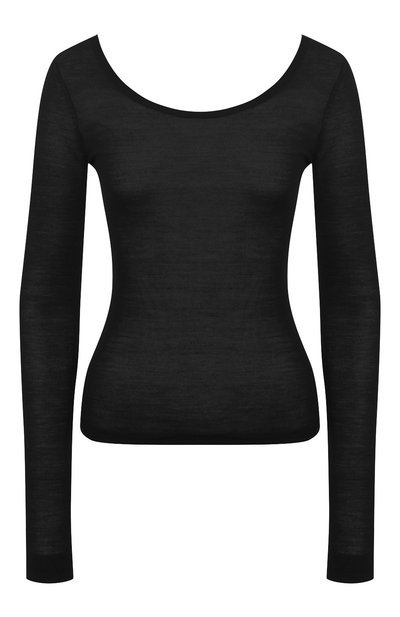 Шерстяной пуловер NANUSHKA, арт. BETH_BLACK_EXTRA FINE MERIN0 KNIT, фото 1